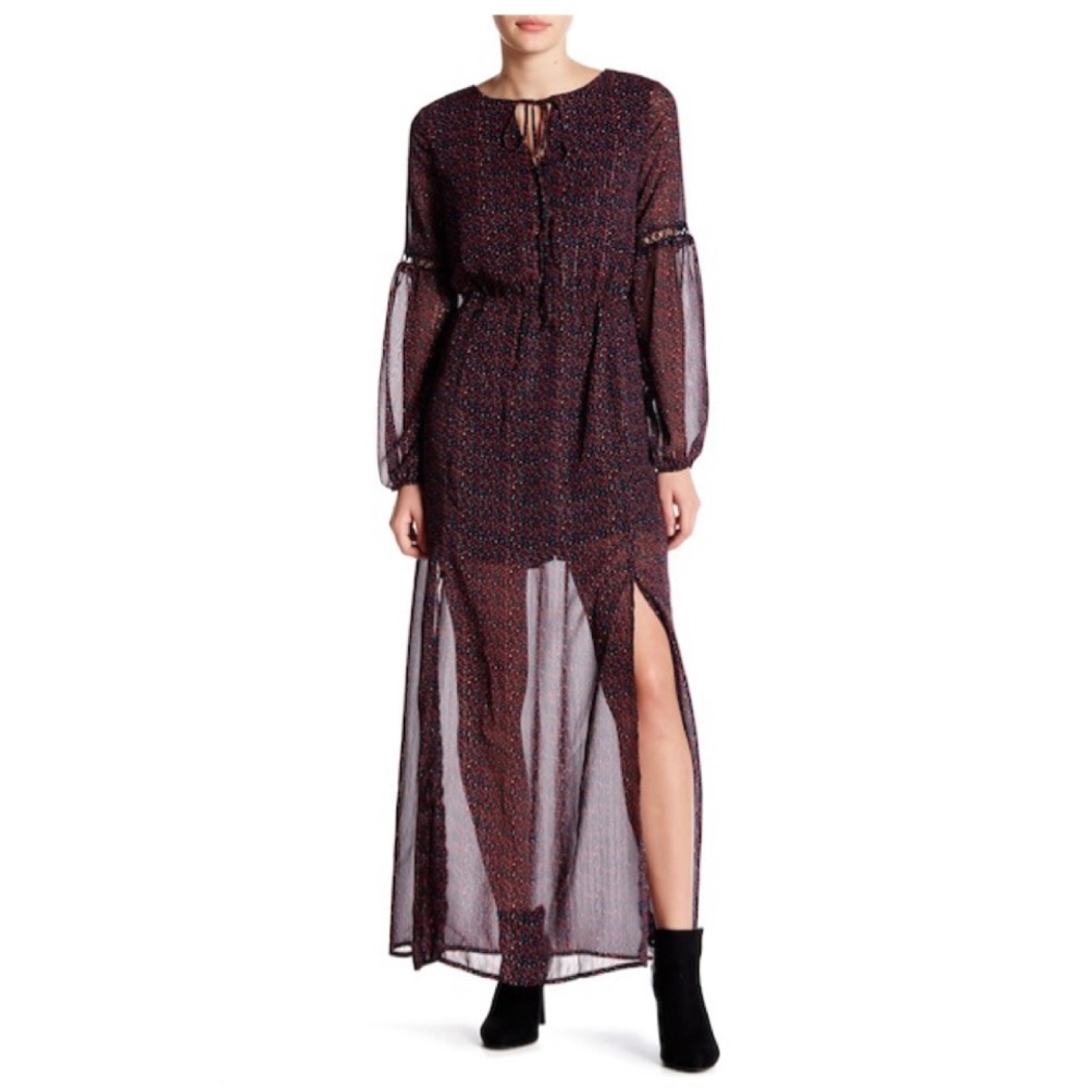 ROMEO &JULIET COUTURE Sheer Maxi Dress - Picture 1 of 4